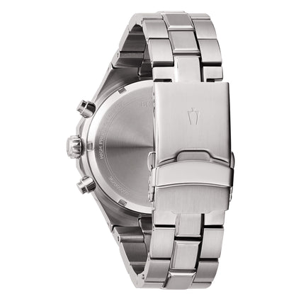 Bulova 96B440 – Orologio Uomo Quadrato In Acciaio, Vetro Zaffiro, Cronografo Quarzato